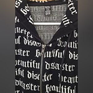 Beautiful Disaster Zip Up Hoodie